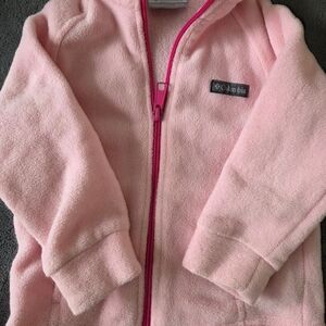 Columbia Soft Pink Hooded Fleece 18-24m